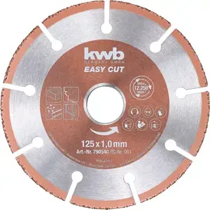 Резательный диск из карбида KWB EASY CUT Универсальный 12.5 см