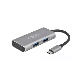 USB Хаб DeLOCK Внешний USB 10 Гбит/с USB Type-C Хаб 63261