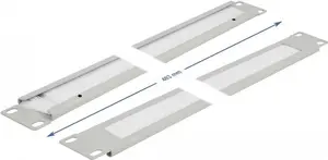 Cable management panel DeLOCK 19" Cable Management Brush Strip 1U grey