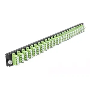 Splice Box Front Panel DeLOCK 19" 24 port LC Quad limegreen