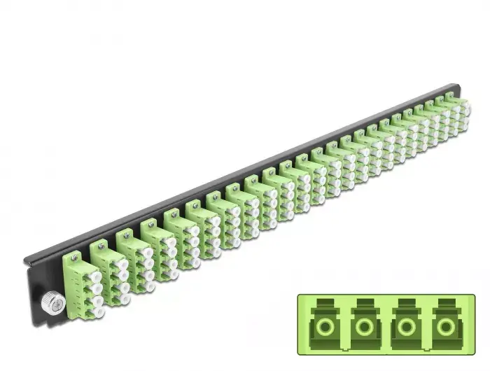 Splice Box Front Panel DeLOCK 19" 24 port LC Quad Photo 2