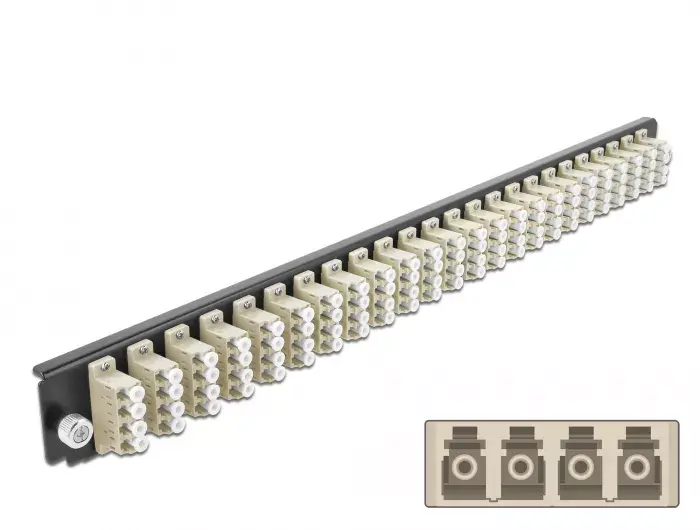 Splice Box Priekšējā Paneļa DeLOCK 19" 24 porti LC Quad Photo 2