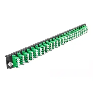 Splice Box Front Panel DeLOCK 19" 43370 24 port LC Quad green