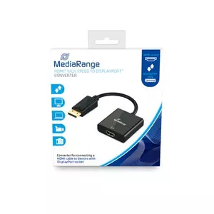 Video kabeļa adapteris MediaRange MRCS177 0.2 m DisplayPort HDMI melns