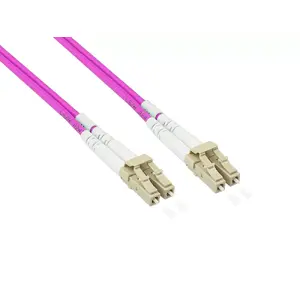 Alcasa LW-P815LC4 InfiniBand šķiedru optikas kabelis 15 m LC Violets OM4