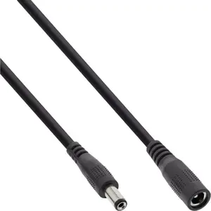 DC extension cable InLine 26855B 5.5x2.1mm 0.5m black