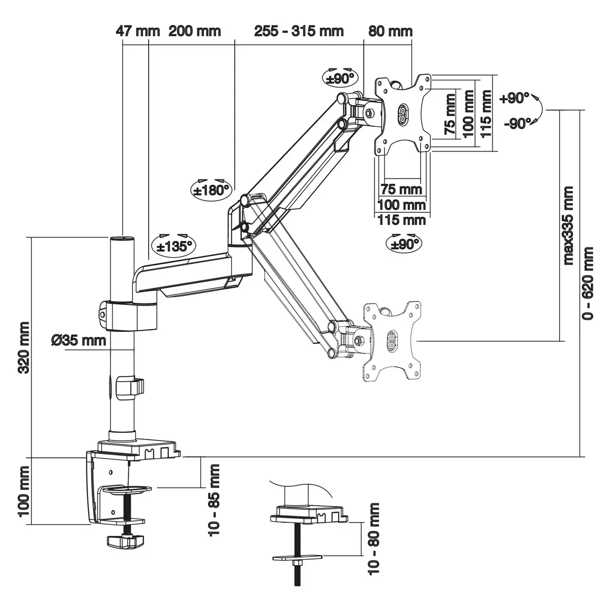 Table mount InLine 23159B Photo 3