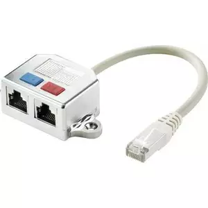 Network T-adapter Renkforce RF-4538140 — 2× RJ45 socket to 1× RJ45 plug, Ethernet adapter