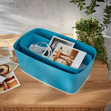 Коробка для хранения Leitz Cozy Прямоугольная Полистирол Синяя Photo 3