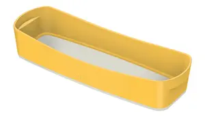 LEITZ MyBox Cosy Organiser Tray Long Storage Box Rectangular Yellow Plastic