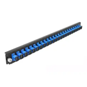 Splice Box Front Panel DeLOCK 19" 24 port SC Simplex blue