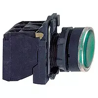 Schneider Electric push button XB5 Green, 220–240 V AC, 50–60 Hz, 10 A, 30×57×42 mm