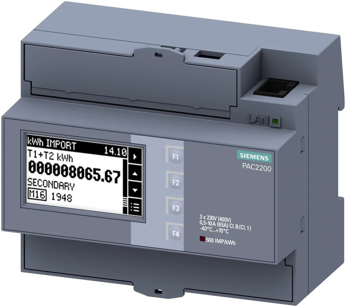 Siemens SENTRON PAC2200 DIN rail Strāvas