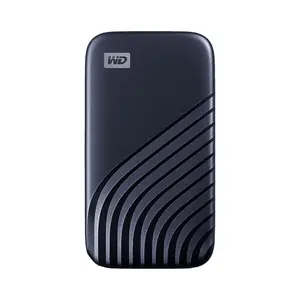 Western Digital My Passport 1 TB portatīvais ārējais cietais disks USB-C zils ar NVMe, lasīšanas ātrumu 1050 MB/s un paroles aizsardzību