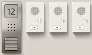 Intercom audio set Siedle CAB 850-3 E/W Basic, stainless steel brushed