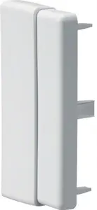 Hager LFF6011069016 Adjustable End Piece for Cable Trunking, Traffic White