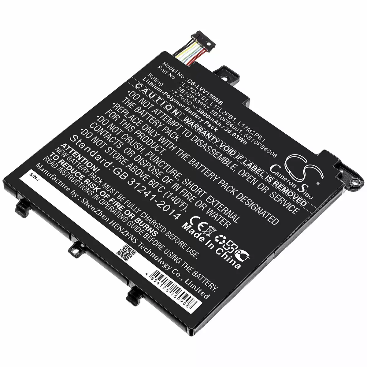 Аккумулятор Lenovo 5B10P53997 30Wh 7,6V Photo 1