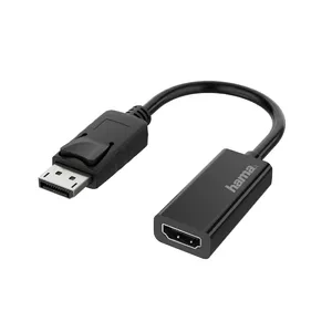 Hama 00200335 видео кабель адаптер DisplayPort HDMI Черный