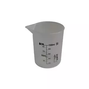 Measuring cup IWH 125 ml, transparent, high-quality polyethylene