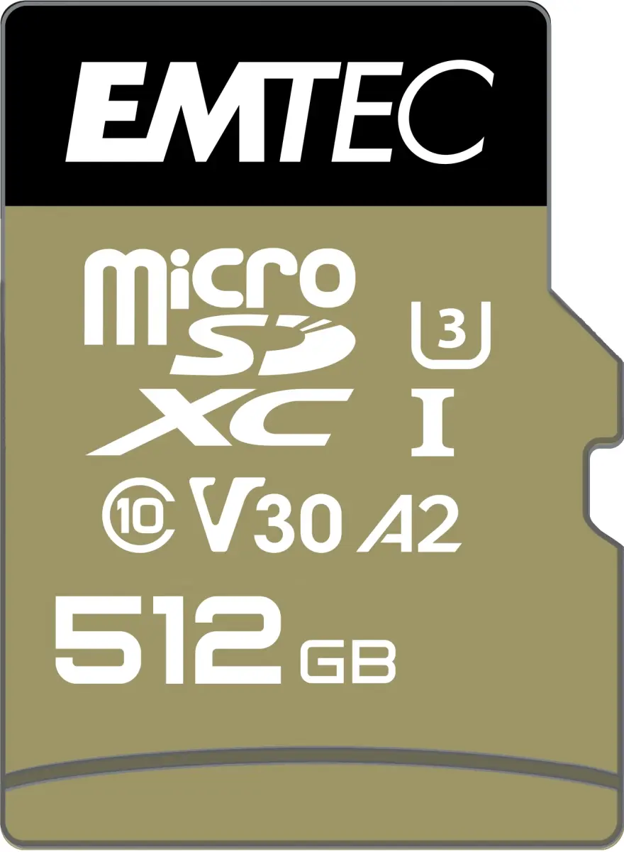 Zibatmiņa Emtec 512GB MicroSDXC UHS-I ECMSDM512GXC10SP