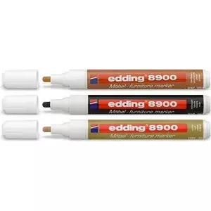 Маркер для мебели Edding 8900 черный 1,5–2 мм постоянный для дерева и ламинированных поверхностей