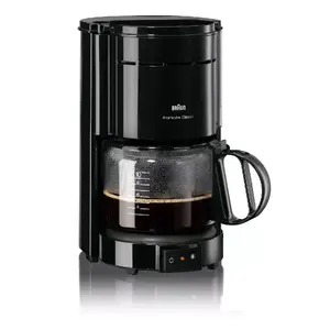 Drip coffee maker BRAUN KF 47/1 BK — manual, 10-cup carafe, 1000 W, black