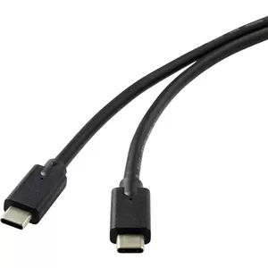 USB Cable Renkforce RF-4531576 USB 3.2 Gen 2 2m USB C Black