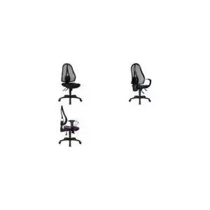 Office chair Topstar OP200 G03 — ergonomic swivel chair, adjustable seat height, purple