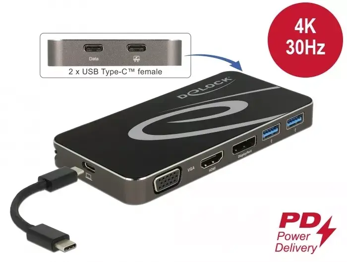 Docking Station DeLOCK USB Type-C 3.2 Photo 2