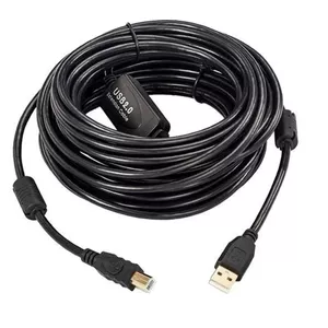 USB Cable MicroConnect USBAB20B-ACTIVE 20m USB 2.0 Black