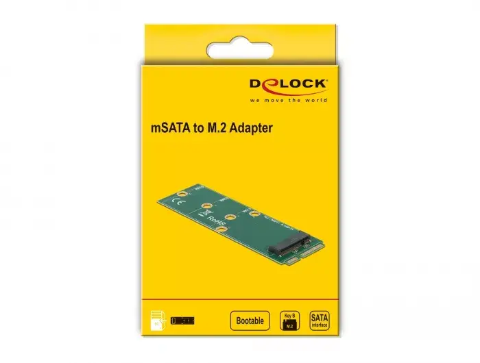 Adapteris mSATA uz M.2 Key B slots DeLOCK 64109 Photo 5