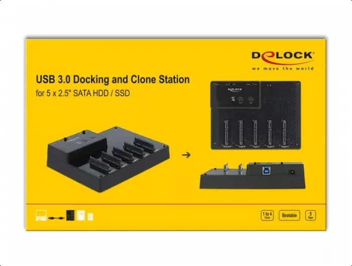 Док-станция DeLOCK USB 5 Гбит/с 64098 Photo 5