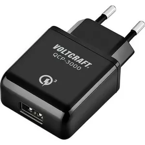 USB charger Voltcraft QCP-3000, max output current 3000 mA, 1× USB