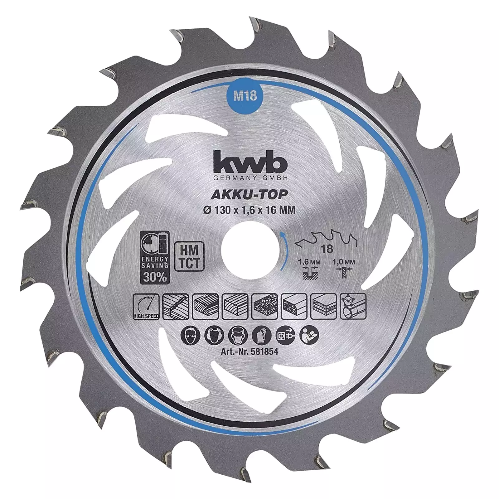 kwb 581854 circular saw blade 581854 Photo 1