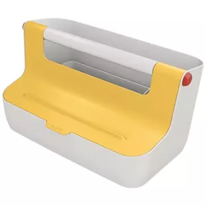 Storage box LEITZ 61250019 rectangular ABS 214×367×196 mm White/Yellow
