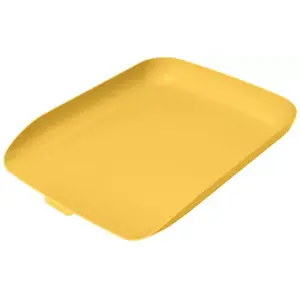 Desk tray / organizer LEITZ 53580019 — polystyrene A4, 268×358×43 mm, yellow