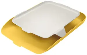 LEITZ Cosy Letter Tray with Desk Organiser A4 Polypropylene Yellow