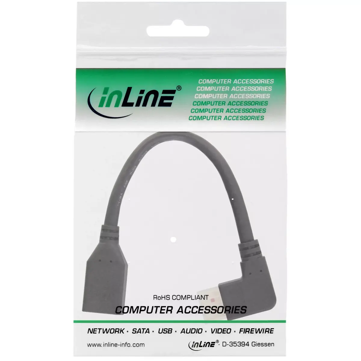 DisplayPort 1.4 adapter cable M/F InLine 17159R Photo 2