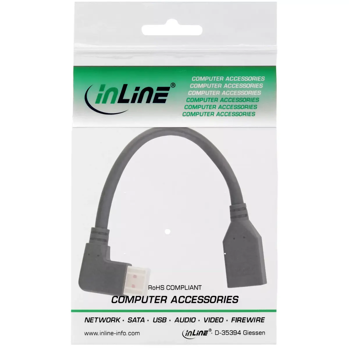 DisplayPort 1.4 adapteris kabelis M/F InLine 17159L Photo 2