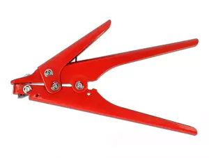 Pliers DELOCK 86773 — metal construction, steel handles, red handles
