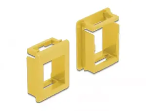 Mounting kit DELOCK 86765, yellow plastic, accessory kit for device installation