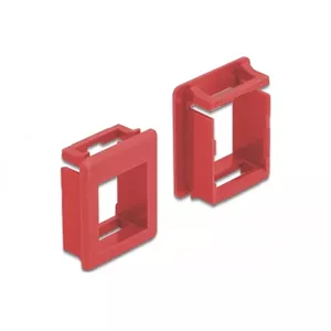 Mounting kit DELOCK 86762, red plastic, model 86762, plastic material