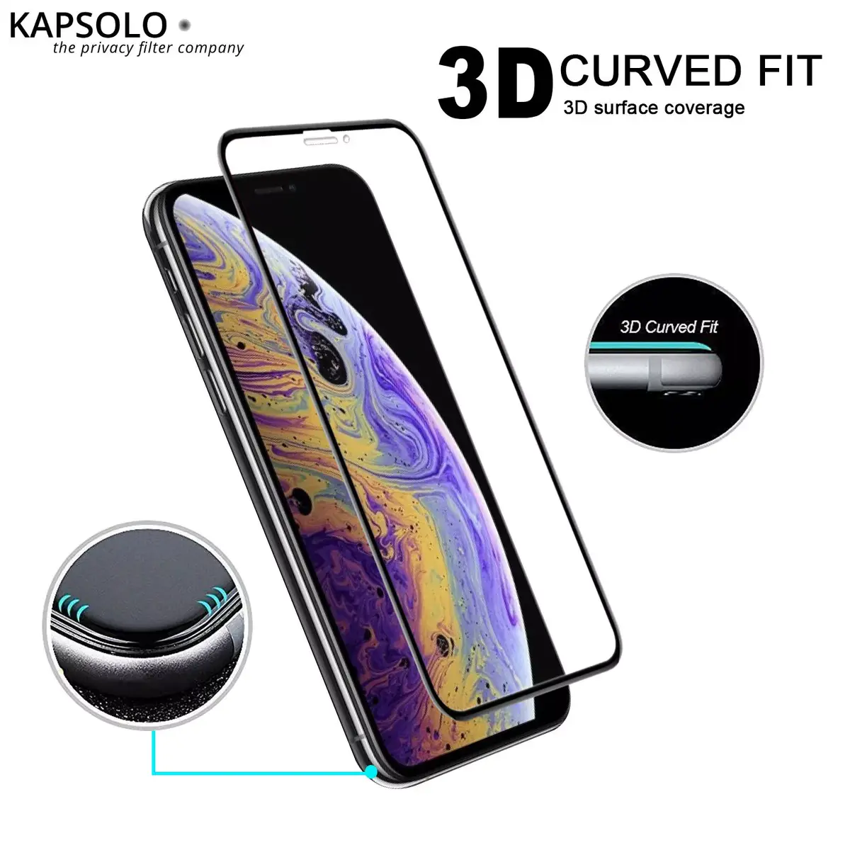 Закаленное стекло KAPSOLO iPhone 12 Pro Max Photo 4