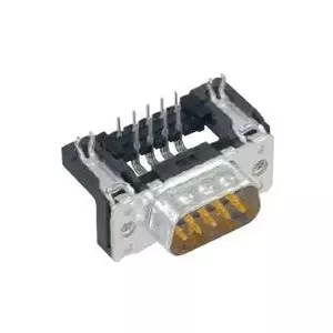 Connector Male SUB-D 90° Harting 9‑pin solder, MPN 09 65 162 6812-1