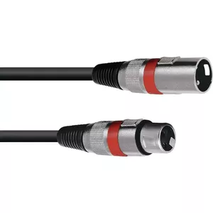 XLR kabelis Omnitronic 3022047R, 3 m, 1x XLR vīrietis — 1x XLR sieviete