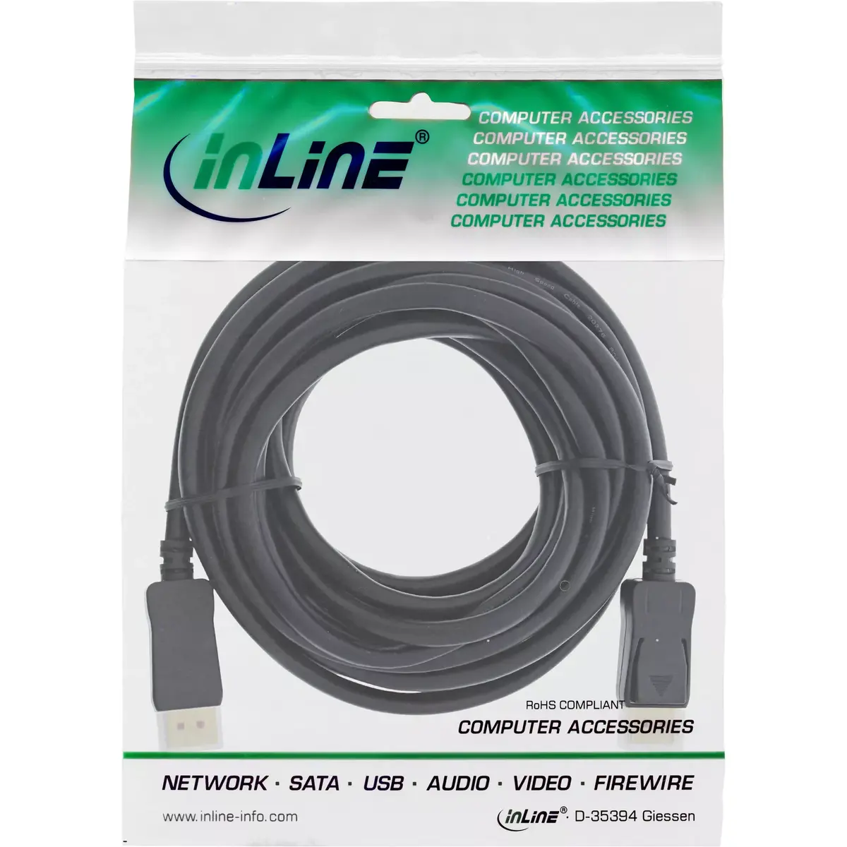 Кабель DisplayPort 1.4 InLine 17210P Photo 2