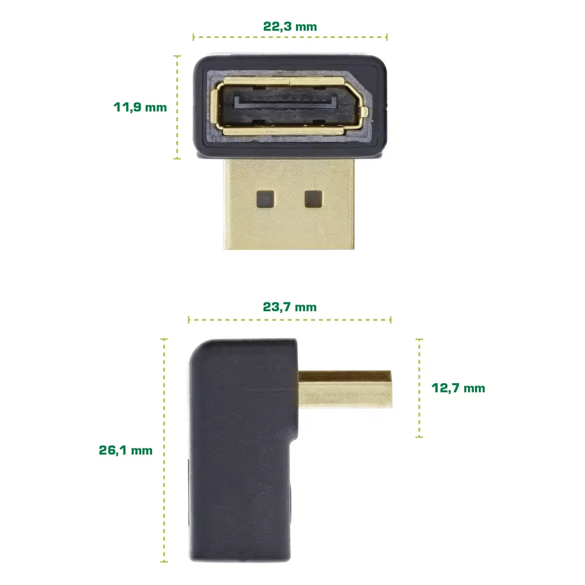 DisplayPort Adaptor InLine 17199O Photo 3