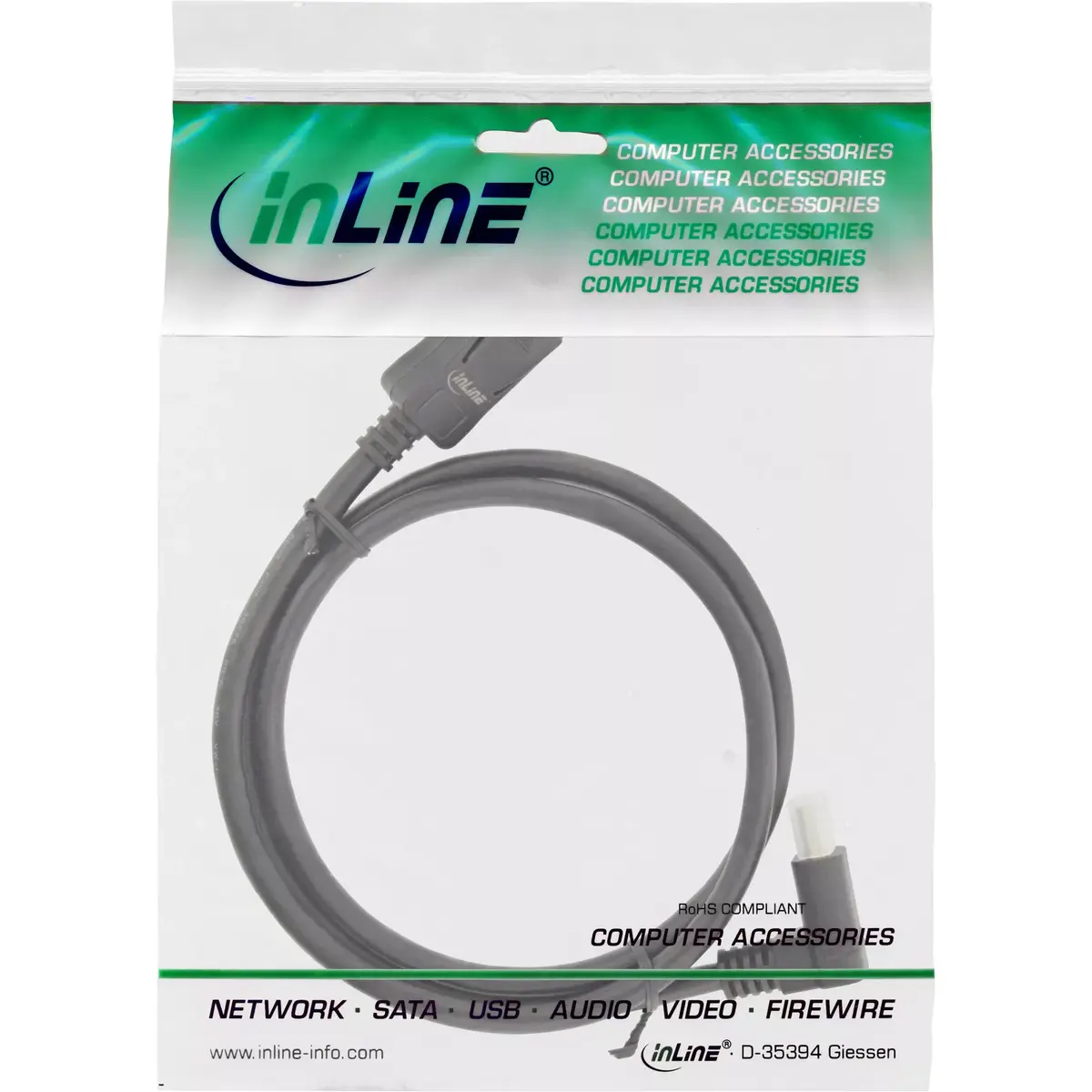 DisplayPort 1.4 cable InLine 17151U Photo 2