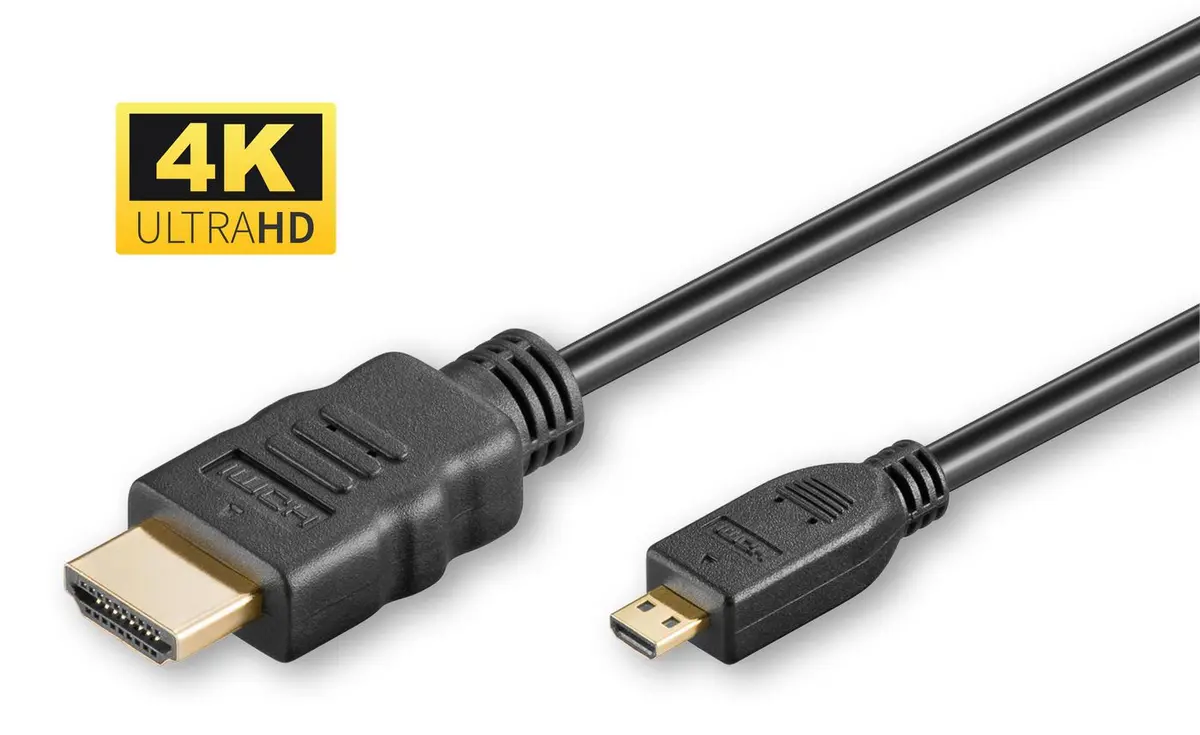 MicroConnect 4K HDMI A-D kabelis, 2m