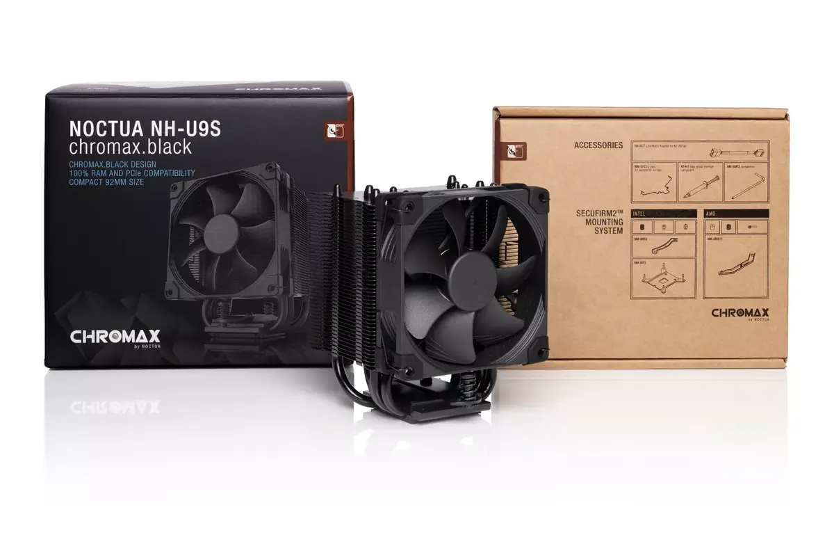 Noctua NH-U9S chromax.black кулер для CPU Photo 4